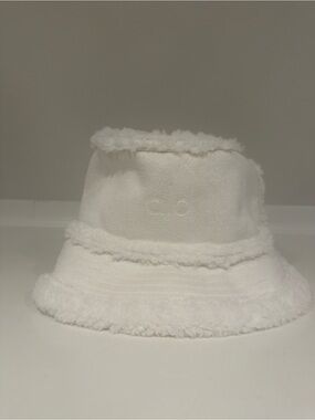 ALO Cream Faux-Sherpa Bucket Hat